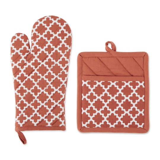DII® Lattice Oven Mitt & Potholder Set